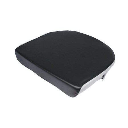 A & I Products Canvas Base Seat Cushion, Strap-On, BLK 19.5" x15" x3.5" A-1690046M91-1